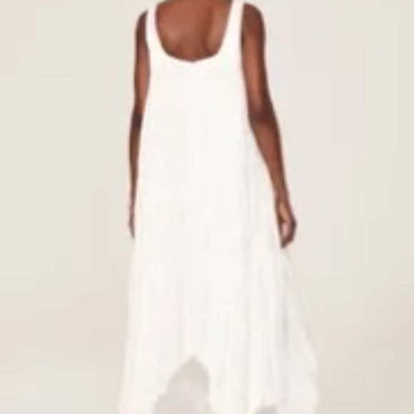 Bibhu Rent the Runway Mohapatra Empire pleated maxi Chiffon white sz12 $… - Picture 5 of 9